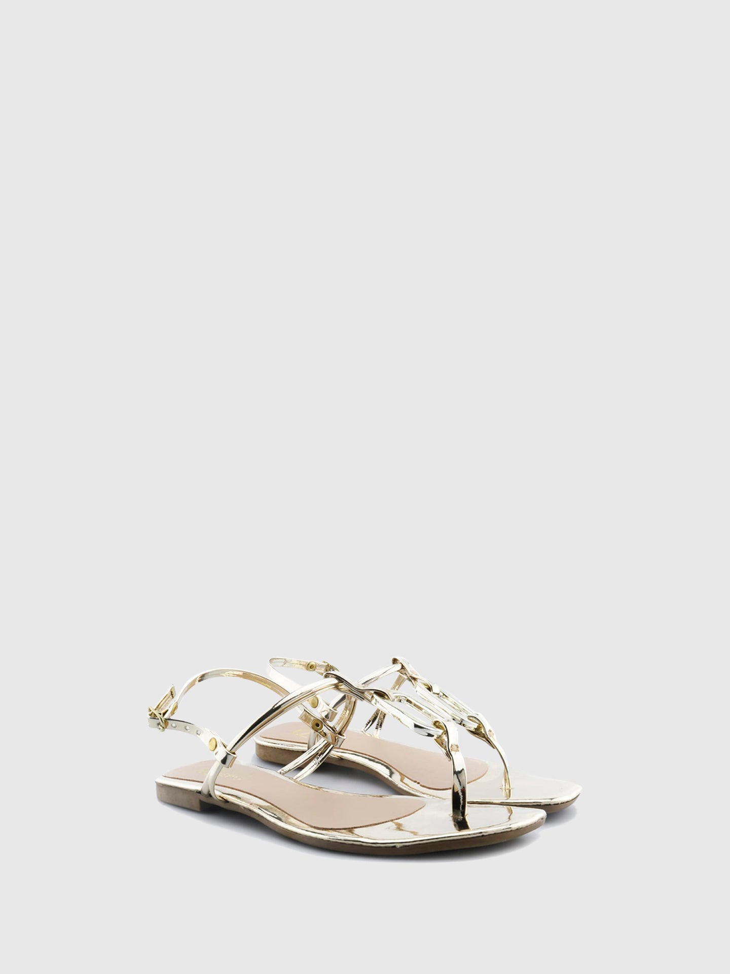 PARODI SHOES Sandálias com Apliques 13/QQ9435OURO Gold